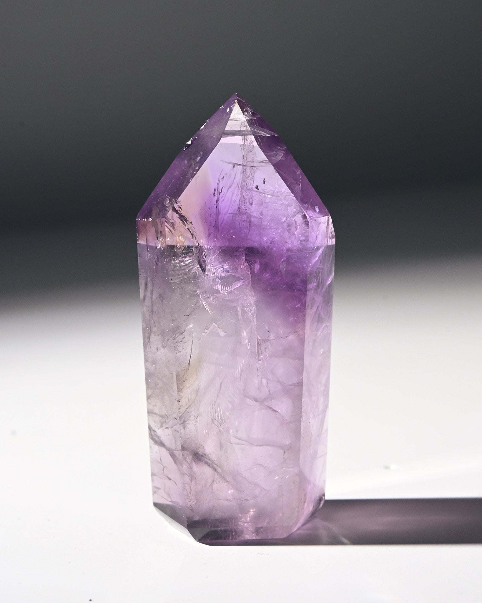 2.5 Inch Natural Amethyst Phantom Tower - Healing Crystal for Meditation, Reiki, and Home Decor | Spiritual Energy Stone for Chakra Balancing & Positive Vibes