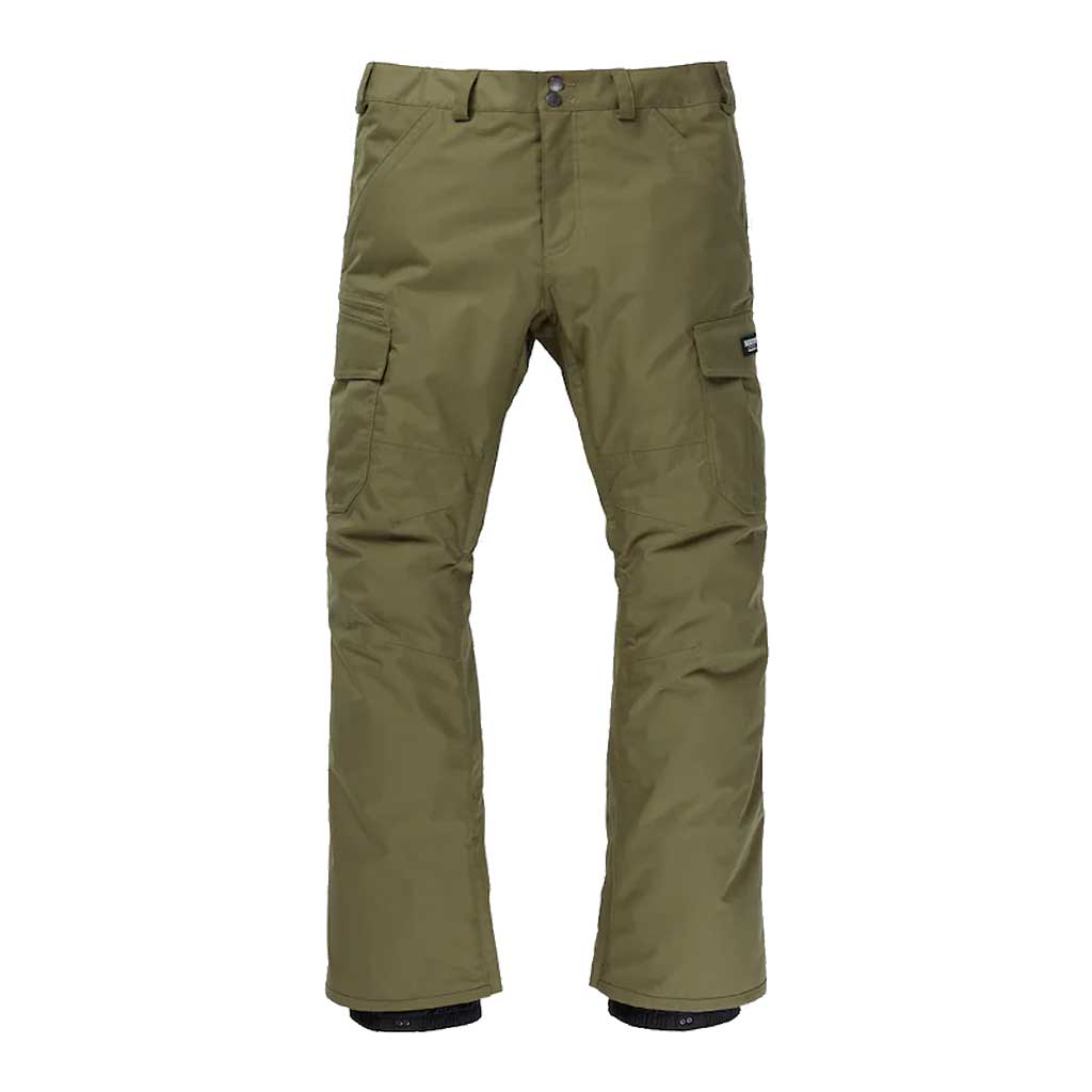 Burton 23/24 Men's Cargo Pants - Martini Olive Color | Water-Resistant Outdoor Hiking & Snowboarding Pants for Adventure Enthusiasts