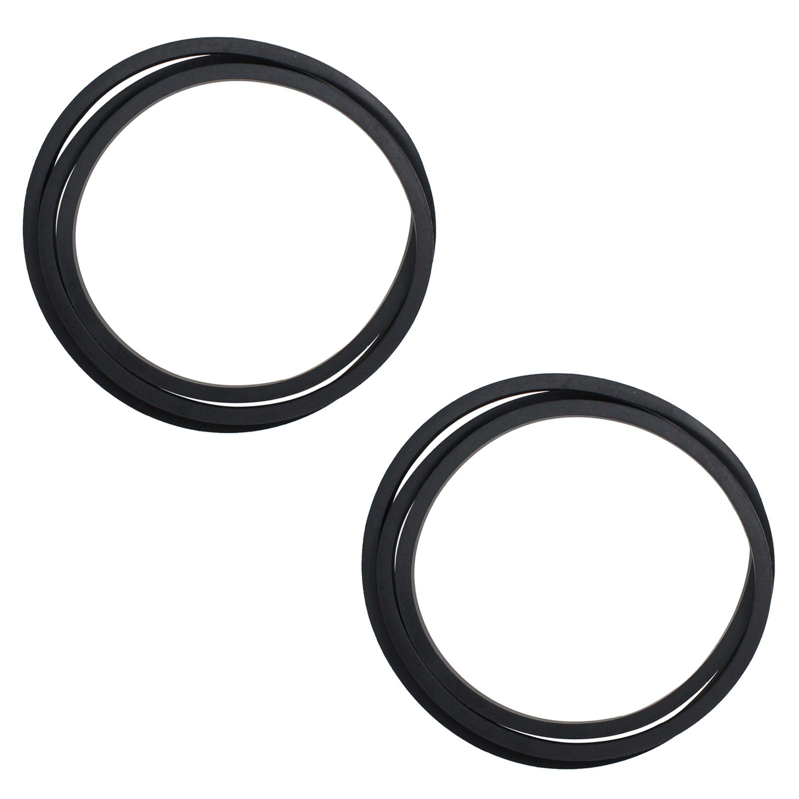 UpStart Components 2-Pack 130801 Ground Drive Belt Replacement for Poulan PB18542LT (96012000301) Gas Lawn Mower - Compatible with 532138255 Engine to Transmission Belt - Durable Lawn Mower Parts for Smooth Yard Maintenance & Landscaping