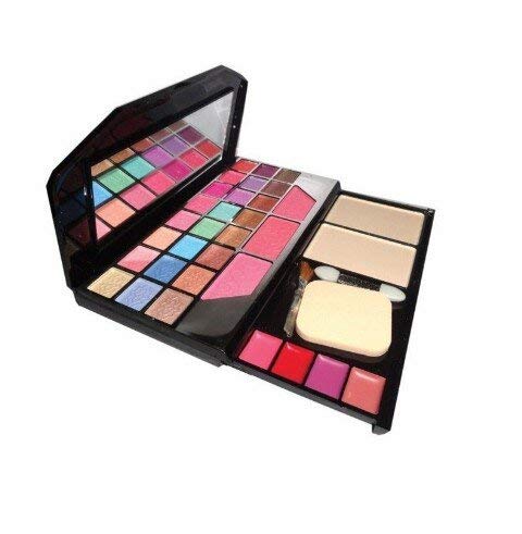 48 Color Eyeshadow Palette & Blush Compact - Professional Makeup Kit for Laptops | Perfect for Travel, Office Touch-Ups & On-The-Go Beauty