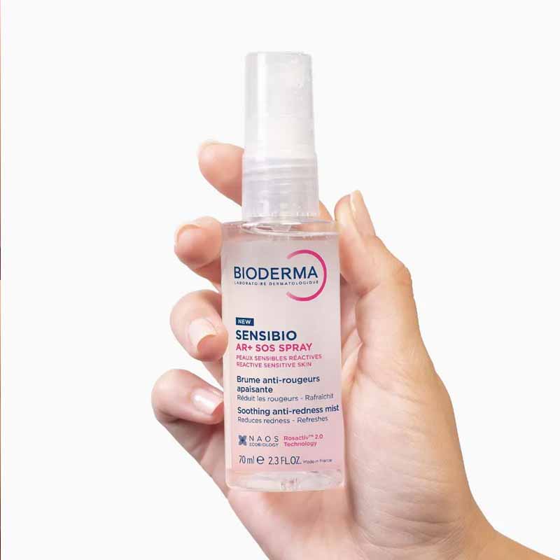 Bioderma Sensibio AR+ SOS Soothing Anti-Redness Facial Mist for Sensitive Skin - Calms Irritation & Redness - Perfect for Post-Treatment, Sun Exposure & Daily Skincare Routine
