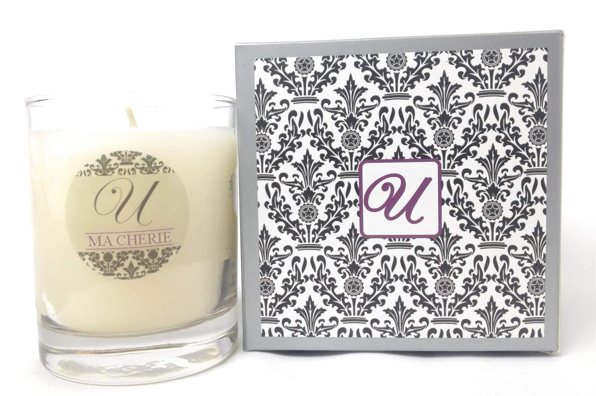 Ma Chérie Luxury Scented Candle in 14 oz Glass Jar with Hidden Jewelry (Ring Size 6) - $10 to $10,000 Value - Perfect for Romantic Gifts, Home Decor & Special Occasions