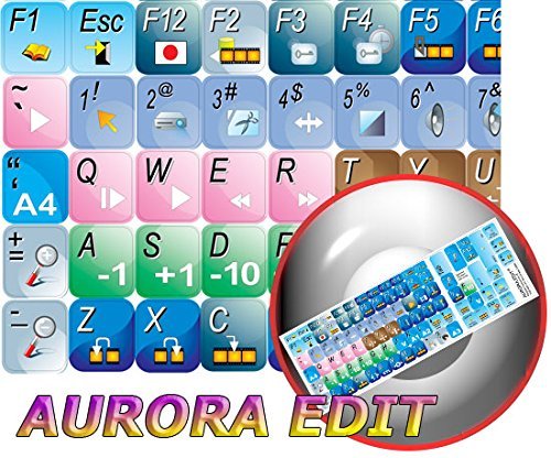 Aurora Edit Keyboard Sticker - Perfect for Laptops & Typing