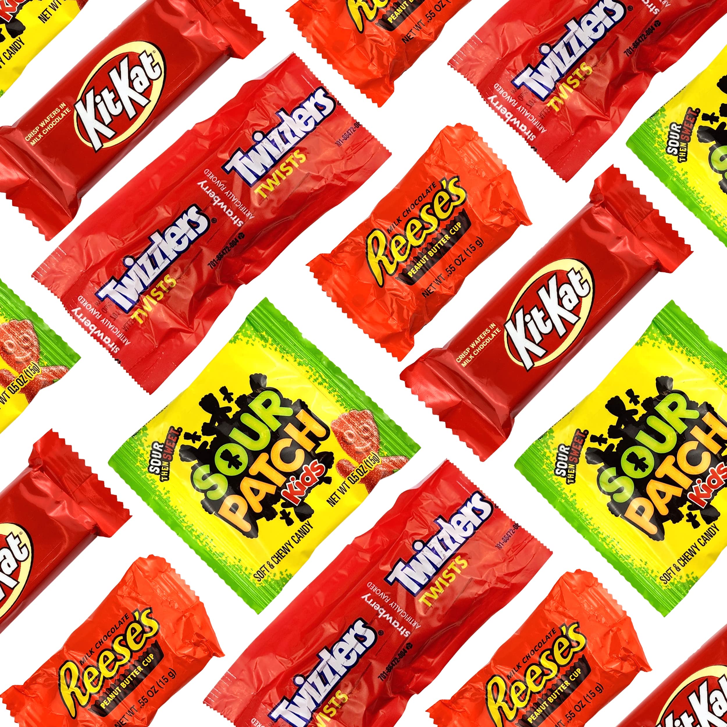 5 lb Bulk Candy Variety Pack - Individually Wrapped Assortment with Twizzlers, Sour Patch & KitKat - Perfect for Halloween, Party Favors & Office Snacks