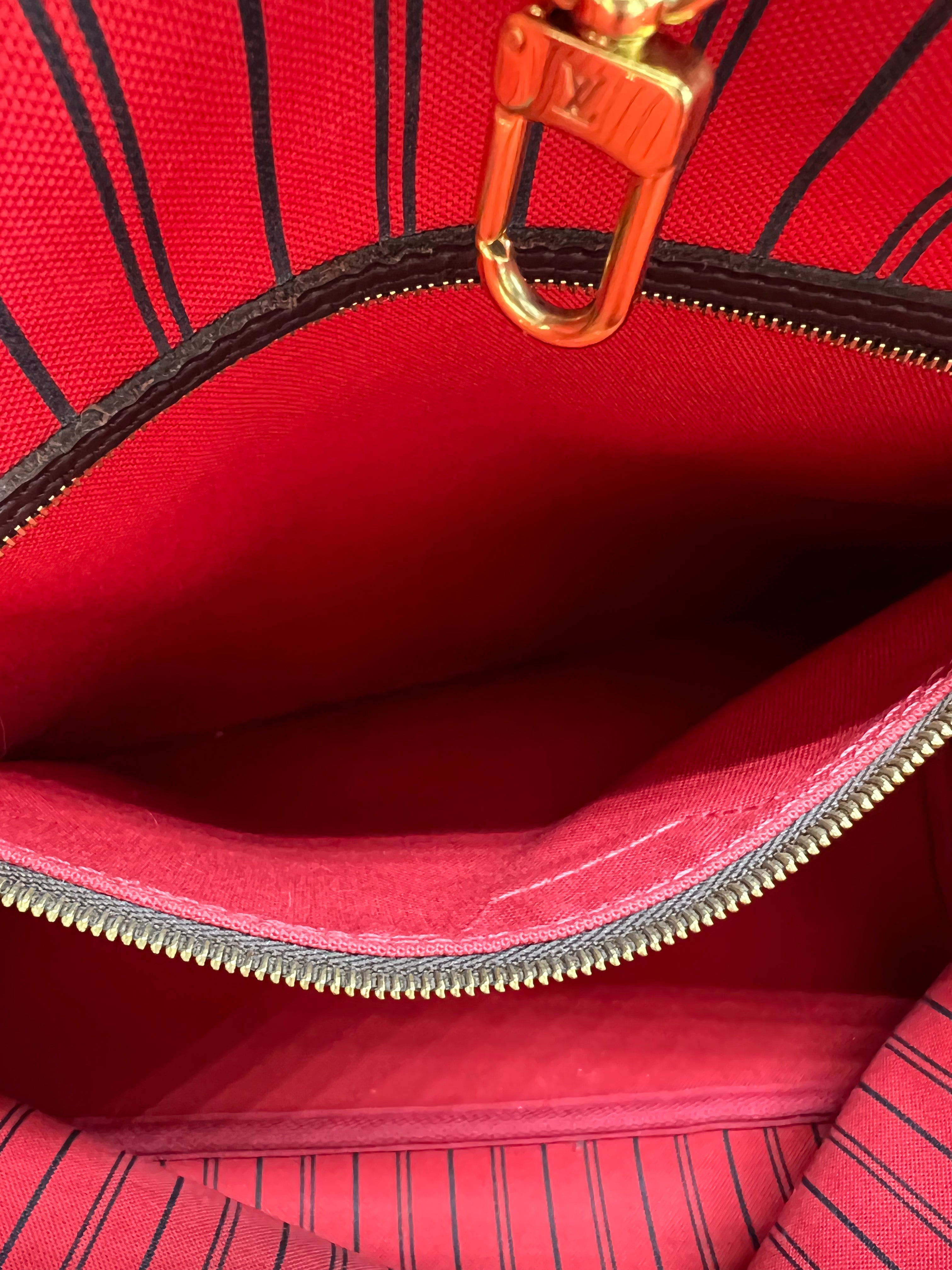 Louis Vuitton Damier Ebene Neverfull MM Tote Bag - Luxury Designer Handbag for Women, Spacious & Stylish (Perfect for Work, Travel & Everyday Use)