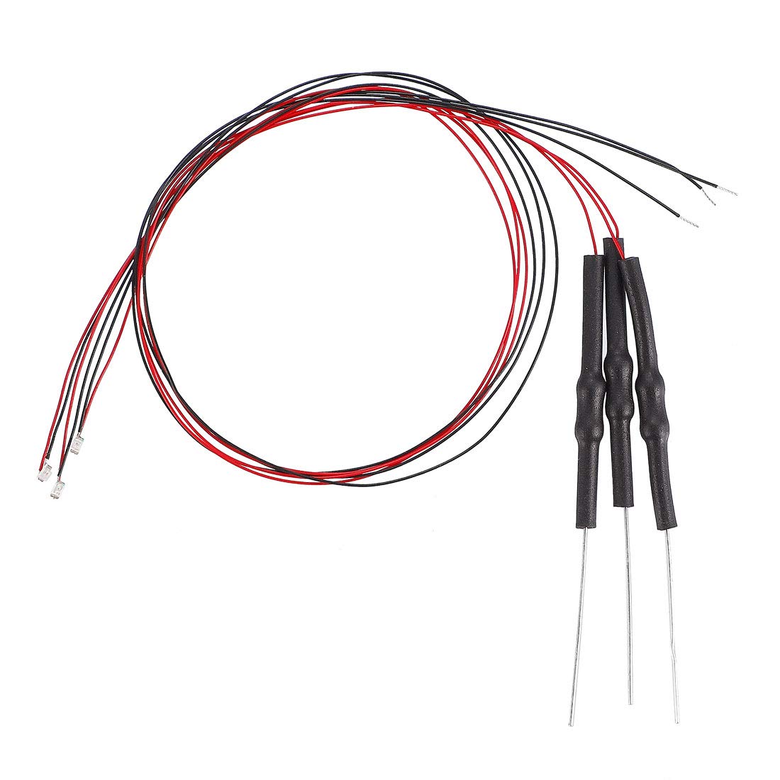 uxcell 3pcs Prewired 0805 Red SMD LED Light Emitting Diodes - DC 6-18V Micro Wired Mini LED Lights with Resistor for Circuit Boards, DIY Electronics & Small Lighting Projects