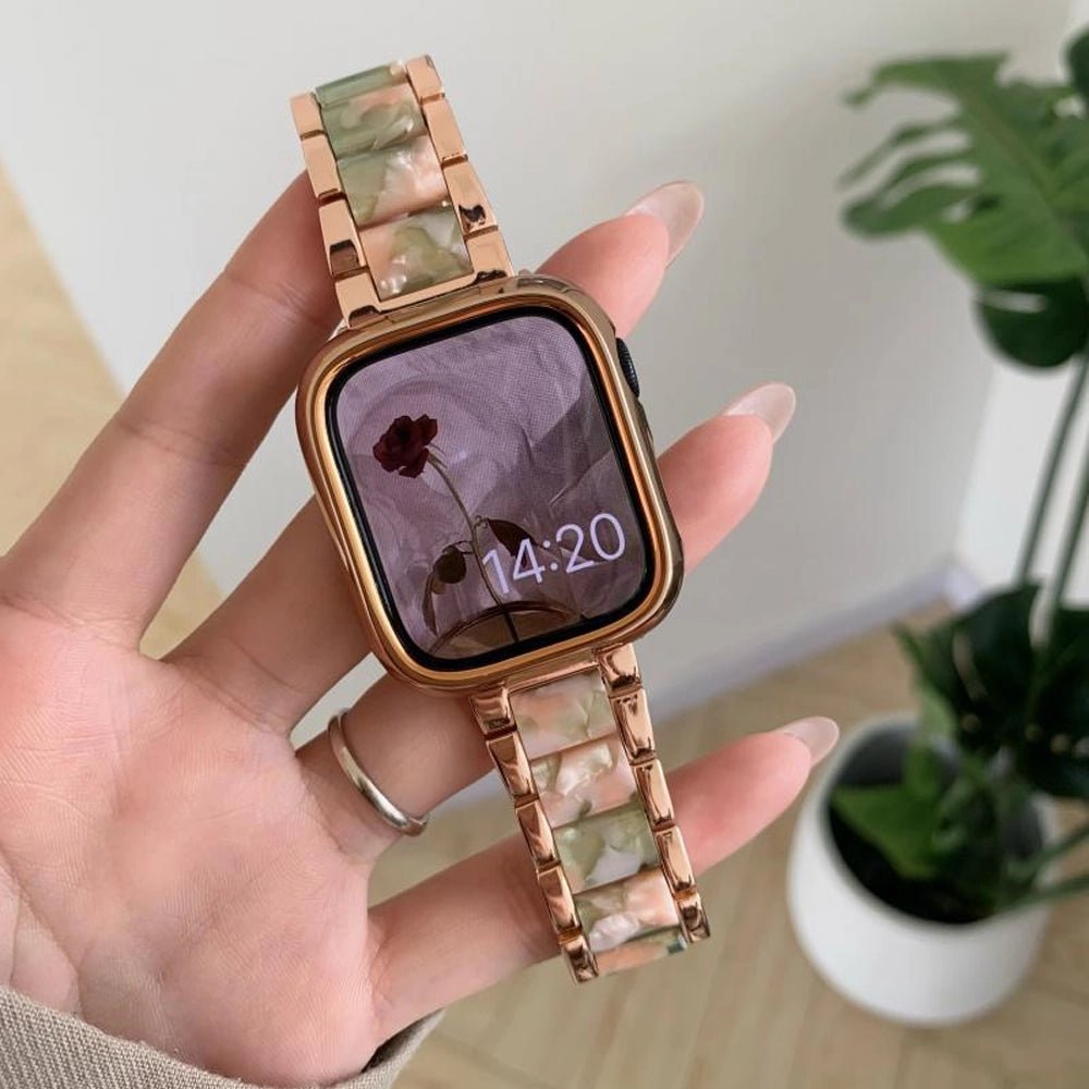 CrystalGlow Luxury Apple Watch Band for Women - Elegant & Durable Replacement Strap for Apple Watch Series 9/8/7/SE - Perfect for Workouts, Office Wear & Everyday Fashion Accessory
