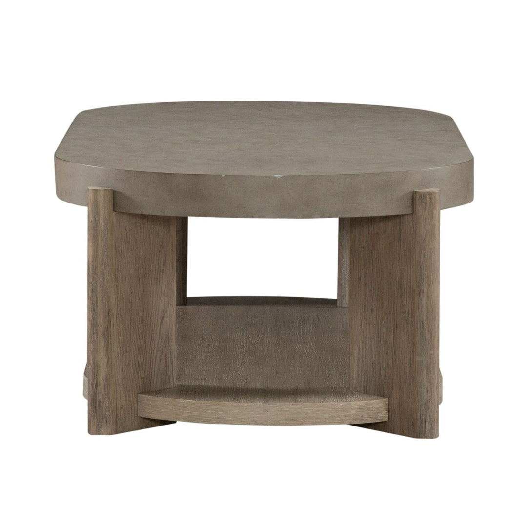 Affinity Oval Cocktail Table - Modern Coffee Table for Living Room, Entryway & Lounge - Perfect for Small Spaces & Home Decor