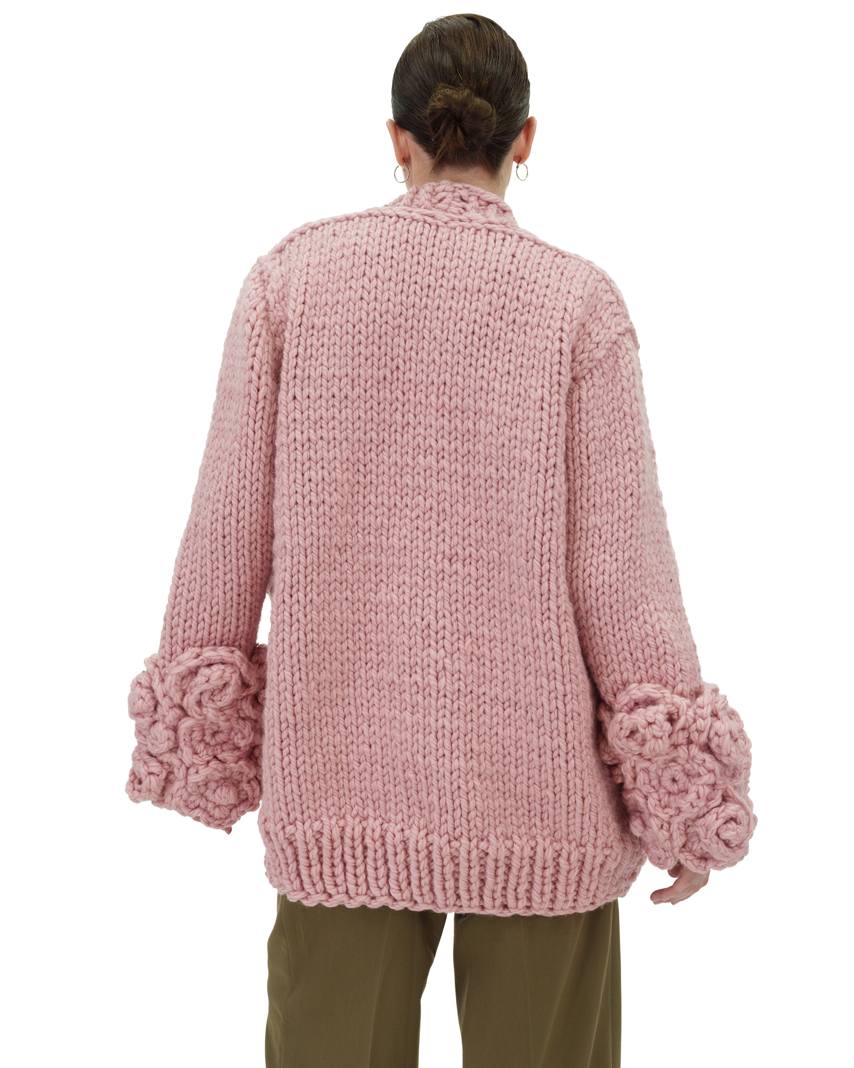 Floral Sleeves Cardigan for Women - Lightweight Open Front Knit Sweater with Floral Embroidery | Perfect for Spring Outfits, Office Wear & Casual Dates