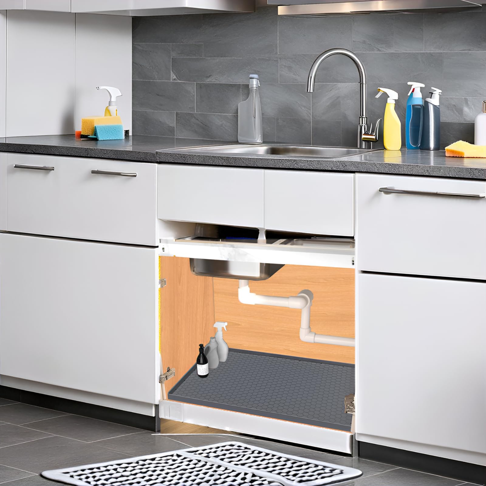 Waterproof Silicone Under Sink Mat 25