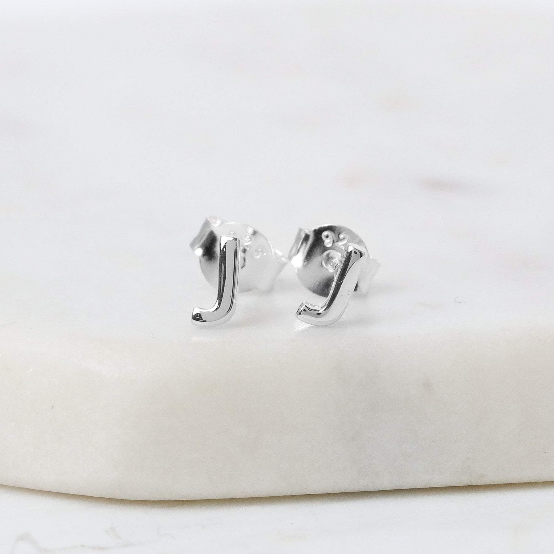 Alphabet Stud Earrings for Women - A-Z Letter Initials, Gold & Silver Plated, Hypoallergenic - Perfect for Gifts, Everyday Wear & Special Occasions