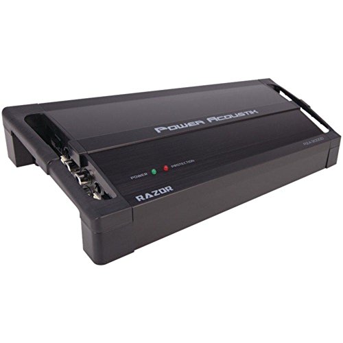 Power Acoustik RZ1-3500D Razor Series Class D Full-Range & Monoblock Amplifier - 3500W Max Power, Includes Remote Gain Knob - Perfect for Car Audio Systems, Bass Boost, and High-Performance Sound Setup