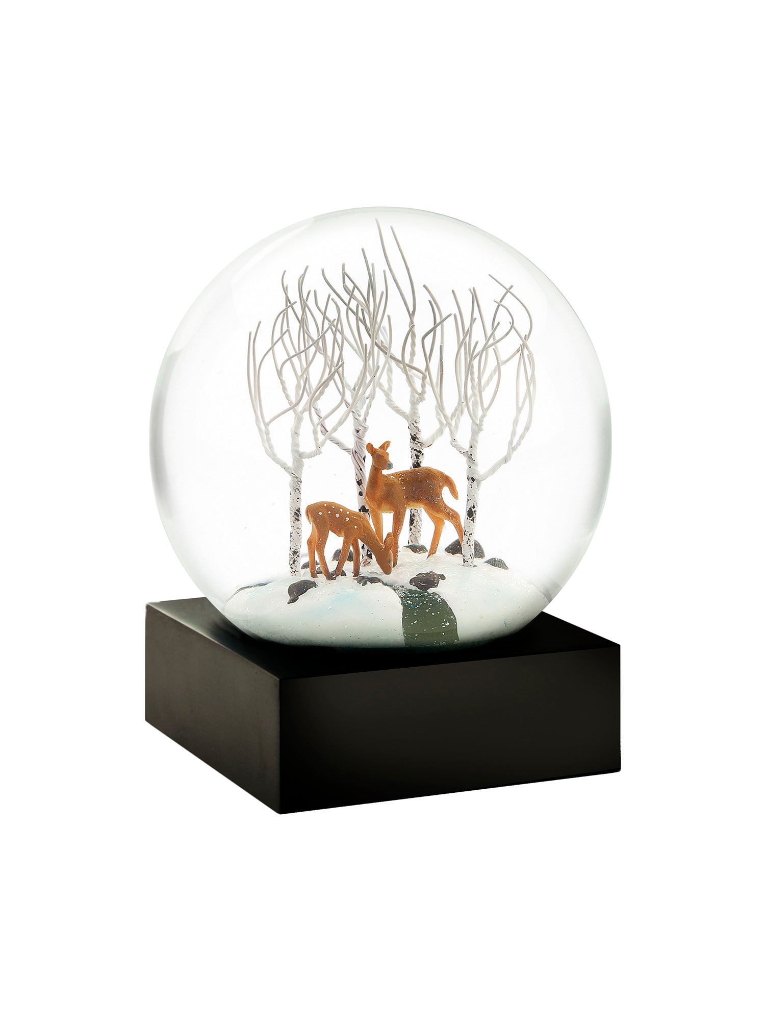 Deer in Woods Snow Globe - Handcrafted Winter Wonderland Decoration for Christmas, Home & Office Décor | Perfect Holiday Gift