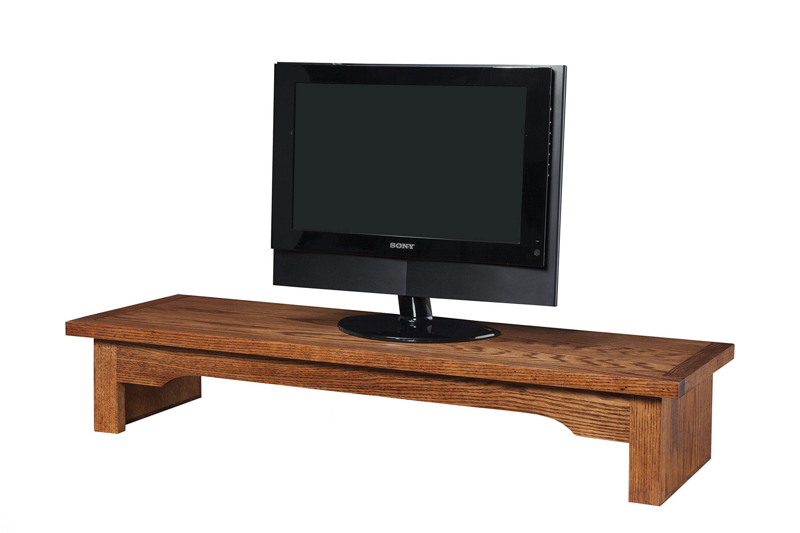 Oak TV/Monitor Riser Stand - Mission Style 26