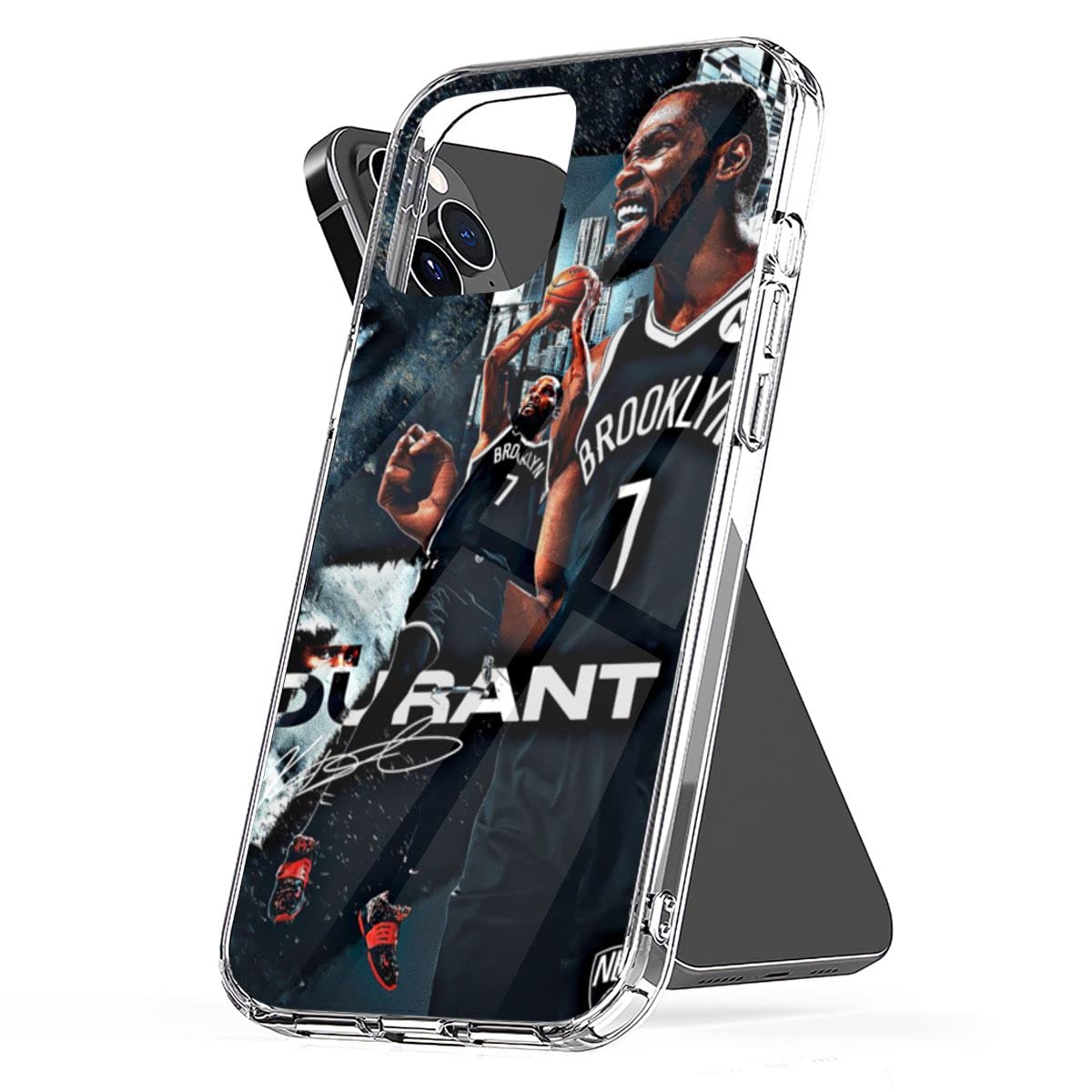 Kevin Durant Nets Shockproof Phone Case - Durable Protective Cover for iPhone 15 14 13 Pro Max 12 11 X Xs Xr 8 7 6 6s Mini Plus - Funny Charm Design with Clear Transparent Protection | Perfect for Basketball Fans & Everyday Use