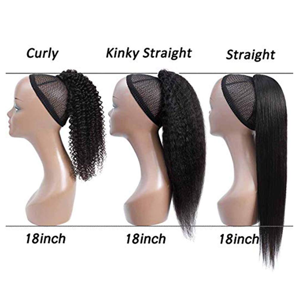 10A Grade 100% Unprocessed Brazilian Human Hair Ponytail Clip In Extensions - 1 Piece, 28 Inch Straight Wrap Drawstring Hairpiece for Thickening & Styling - Perfect for Parties, Weddings & Everyday Glamour