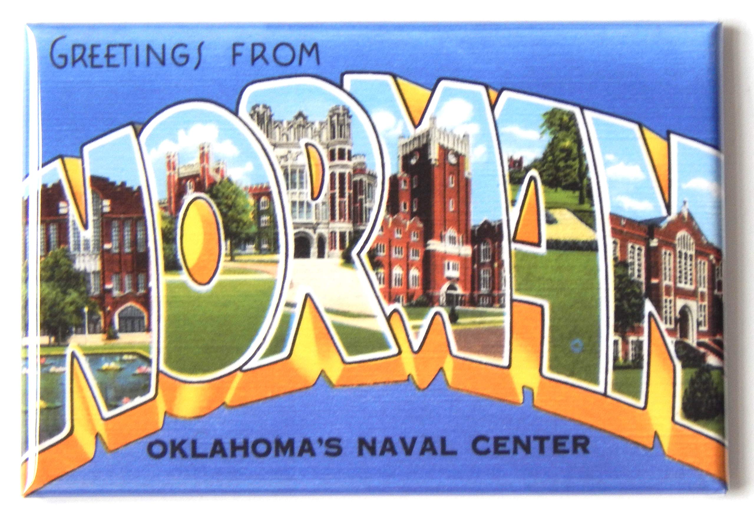 Norman Oklahoma Souvenir Fridge Magnet - 1.75 x 2.75 Inch Collectible Travel Gift for Friends & Family - Perfect for Refrigerators, Lockers, and Office Decor