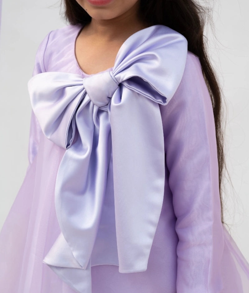 Pre Order: Elegant Lilac Organza Dress for Weddings, Prom & Special Occasions | Women's Formal Gown
