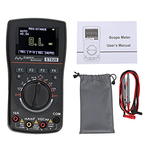 Digital Oscilloscope 2.5Msps - 1MHz Bandwidth Multifunctional Electrical Tester for Voltage, Current, Resistance & Capacitance Measurement | Perfect for Electronics Testing, Circuit Debugging & DIY Projects