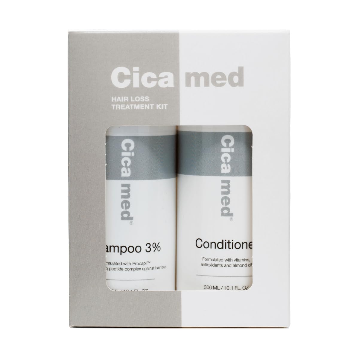 Hair Loss Treatment Kit with Procapil, Vitamin B5 & Wheat Protein - Strengthening Shampoo & Conditioner for Thicker, Healthier Hair - Sulfate & Silicone Free - Perfect for Daily Hair Care & Scalp Nourishment