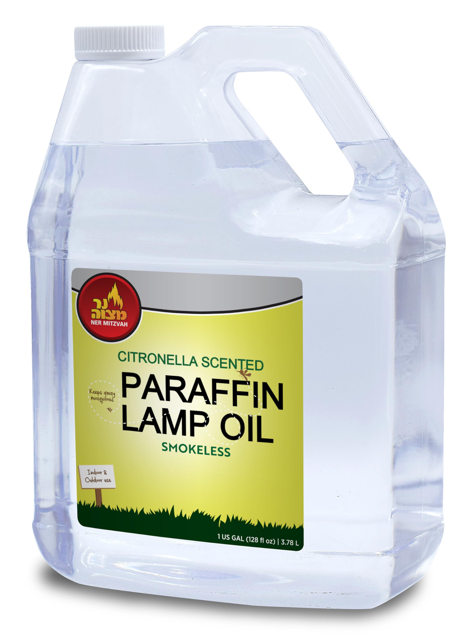Citronella Scented Lamp Oil 1 Gallon - Smokeless Odorless Mosquito Repellent for Lanterns, Torches & Oil Candles | Indoor/Outdoor Use for Patio, Camping & Backyard Gatherings
