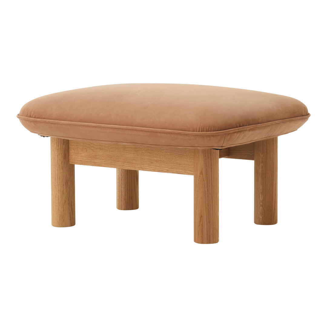 Brasilia Ottoman - Modern Round Storage Ottoman with Lift Top, Upholstered Footrest & Coffee Table - Perfect for Living Room, Bedroom & Home Decor