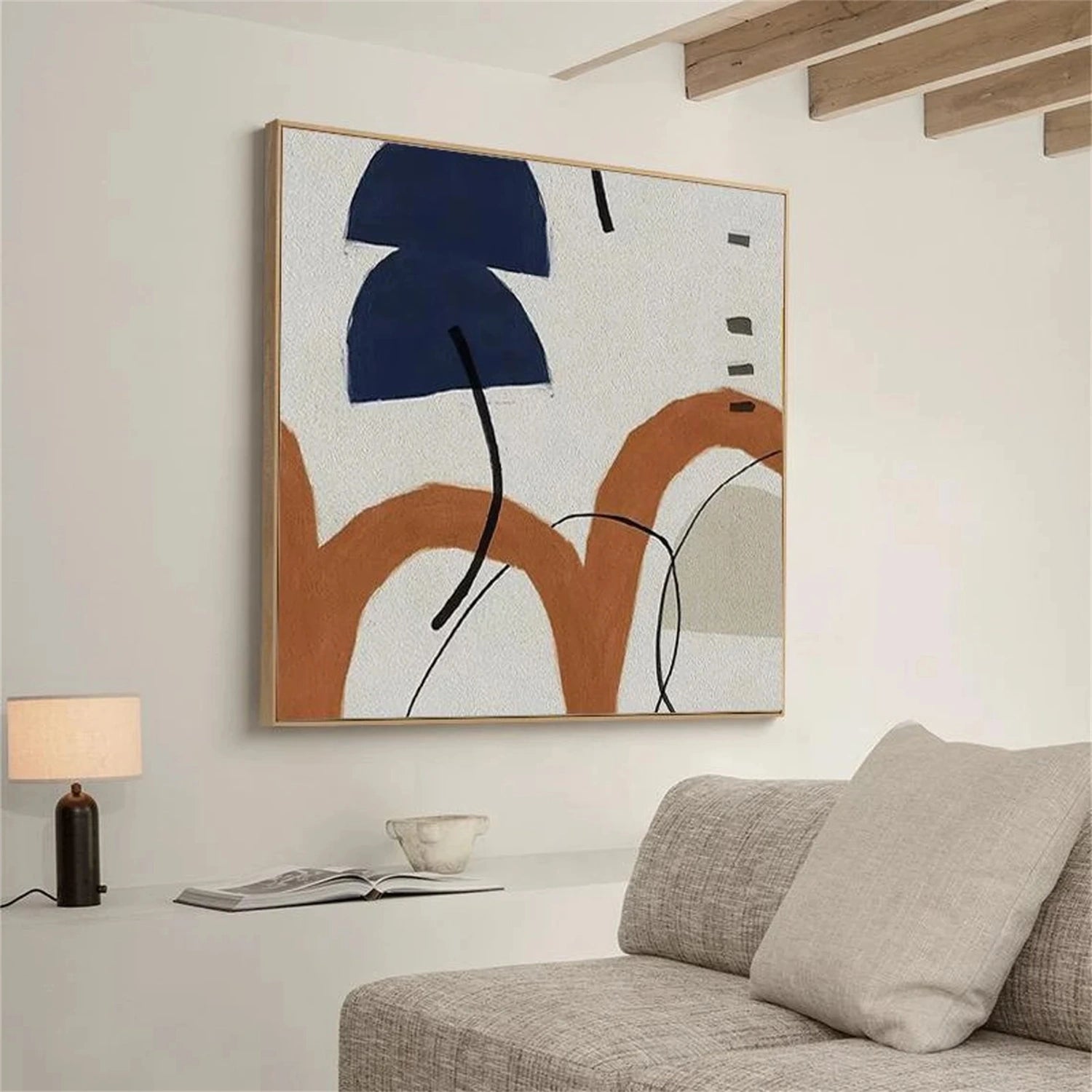 Abstract Tranquility Wall Art Canvas Print - Modern Home Decor for Living Room, Bedroom & Office #WS236 | Perfect for Meditation Spaces & Boho Interior Design