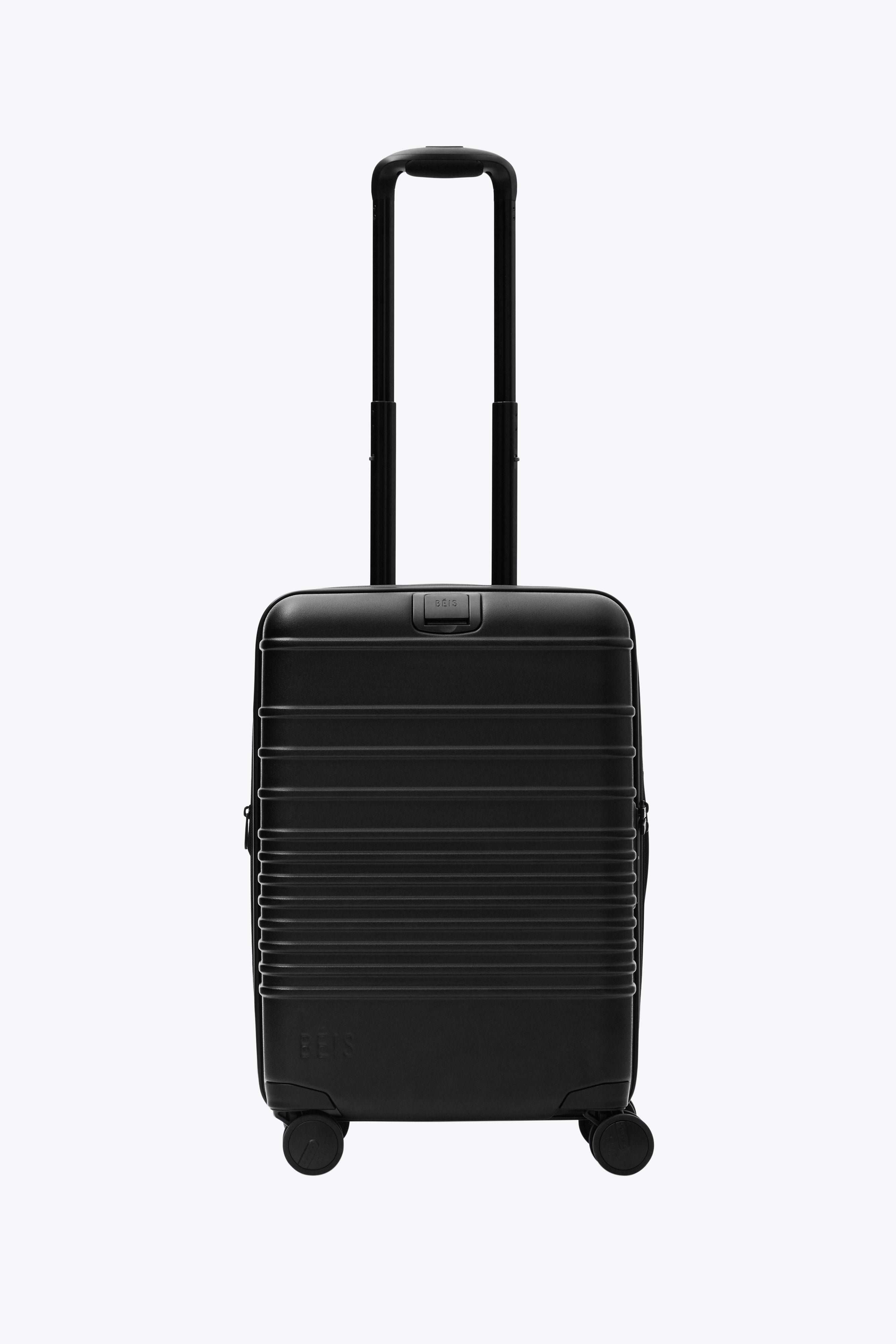 All Black Carry On Roller Luggage - Lightweight & Durable Suitcase for Air Travel, Business Trips & Weekend Getaways