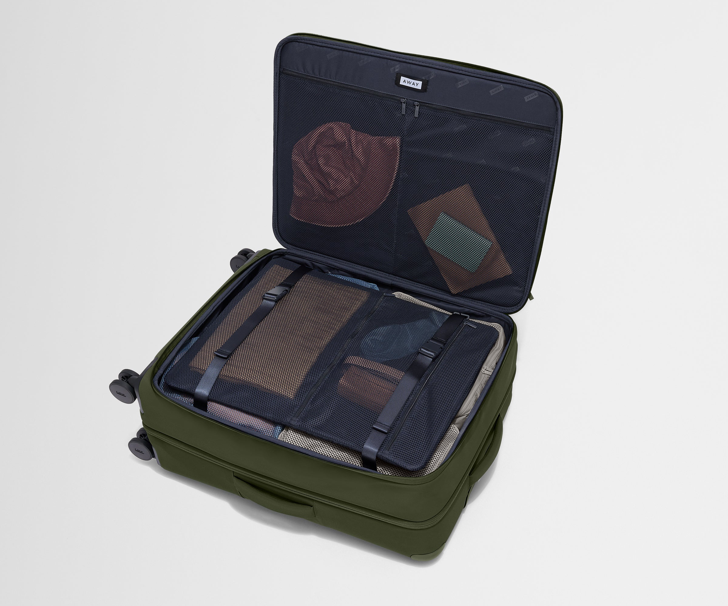 Premium Softside Large Luggage in Olive Green - Spacious & Durable Suitcase for Travel, Business Trips & Vacations