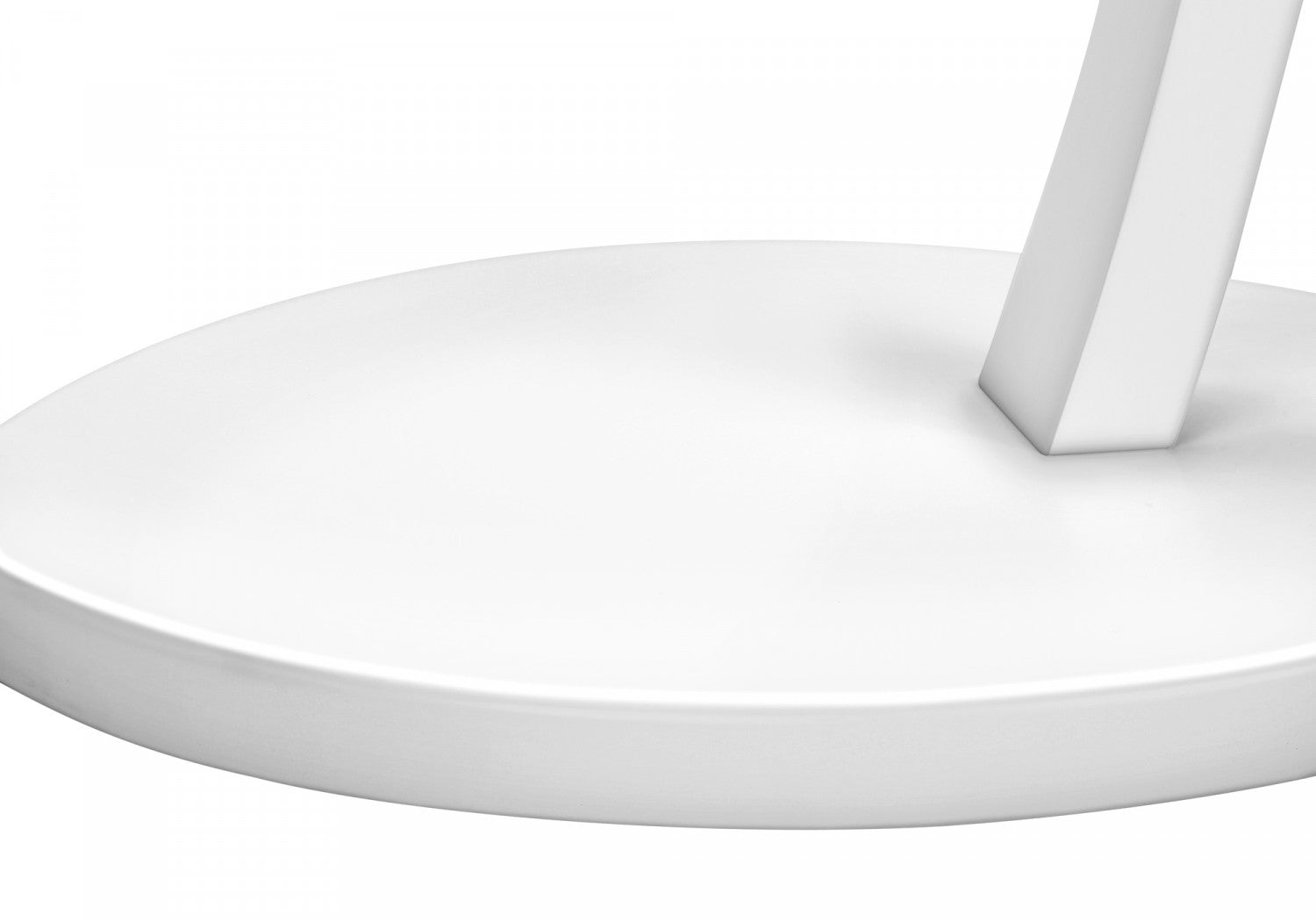 Modern White Arell Side Table - Nightstand, Living Room Accent Table, Bedside End Table for Small Spaces - Perfect for Bedrooms, Apartments & Dorm Rooms