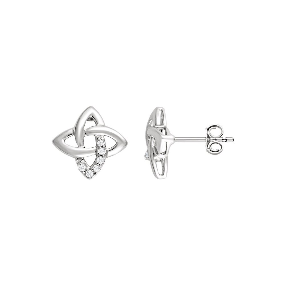 Sterling Silver 12mm Diamond Crisscross Earrings for Women - Perfect for Parties & Gifts