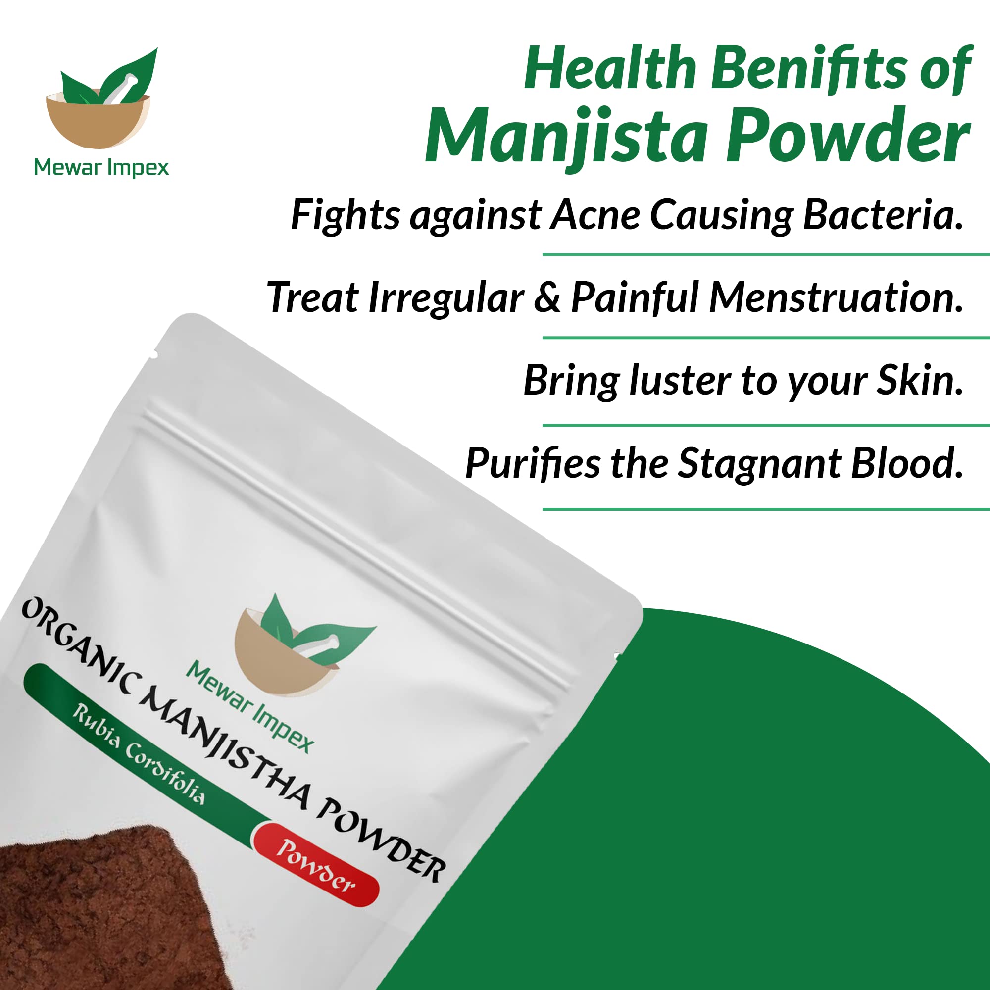 **Mewar Impex Pure Manjistha Powder (Rubia Cordifolia) 900g - Ayurvedic Herbal Supplement for Hair, Skin & Detox - Natural Health Boost for Men & Women - Perfect for Daily Wellness & Beauty Routines**