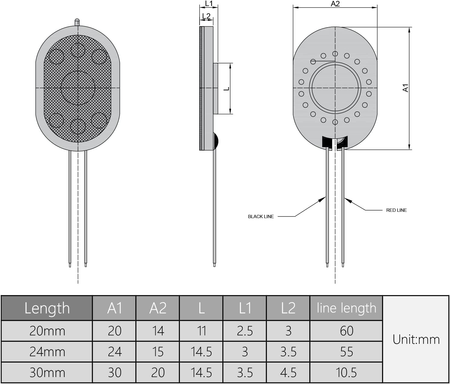 Bettomshin 4PCS 1.5W 8 Ohm DIY Magnetic Speaker Replacement - Oval Audio Loudspeaker for Home Theater, Car Audio, and DIY Projects