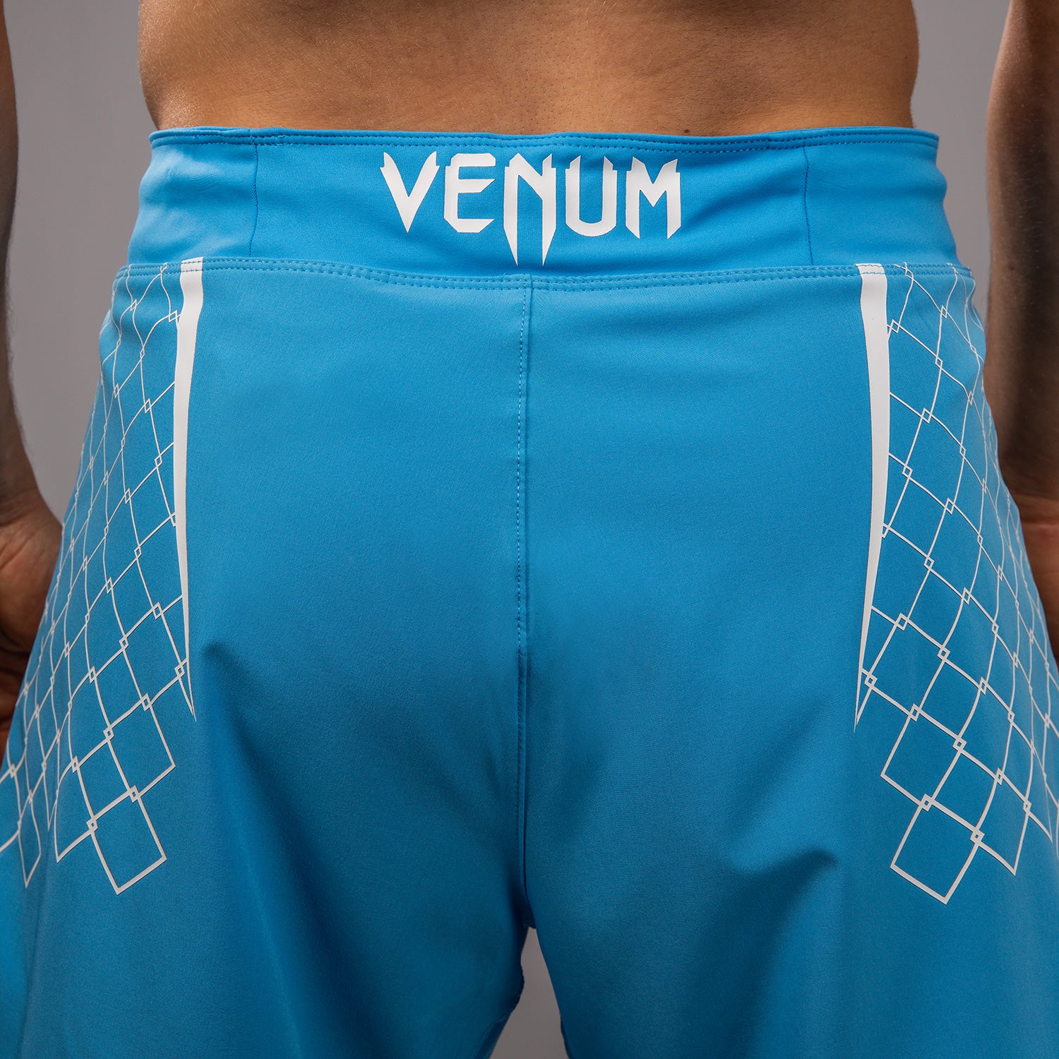 Venum x WOW FC Men's MMA Fight Shorts - Pacific Blue - Lightweight & Breathable for Training & Competition