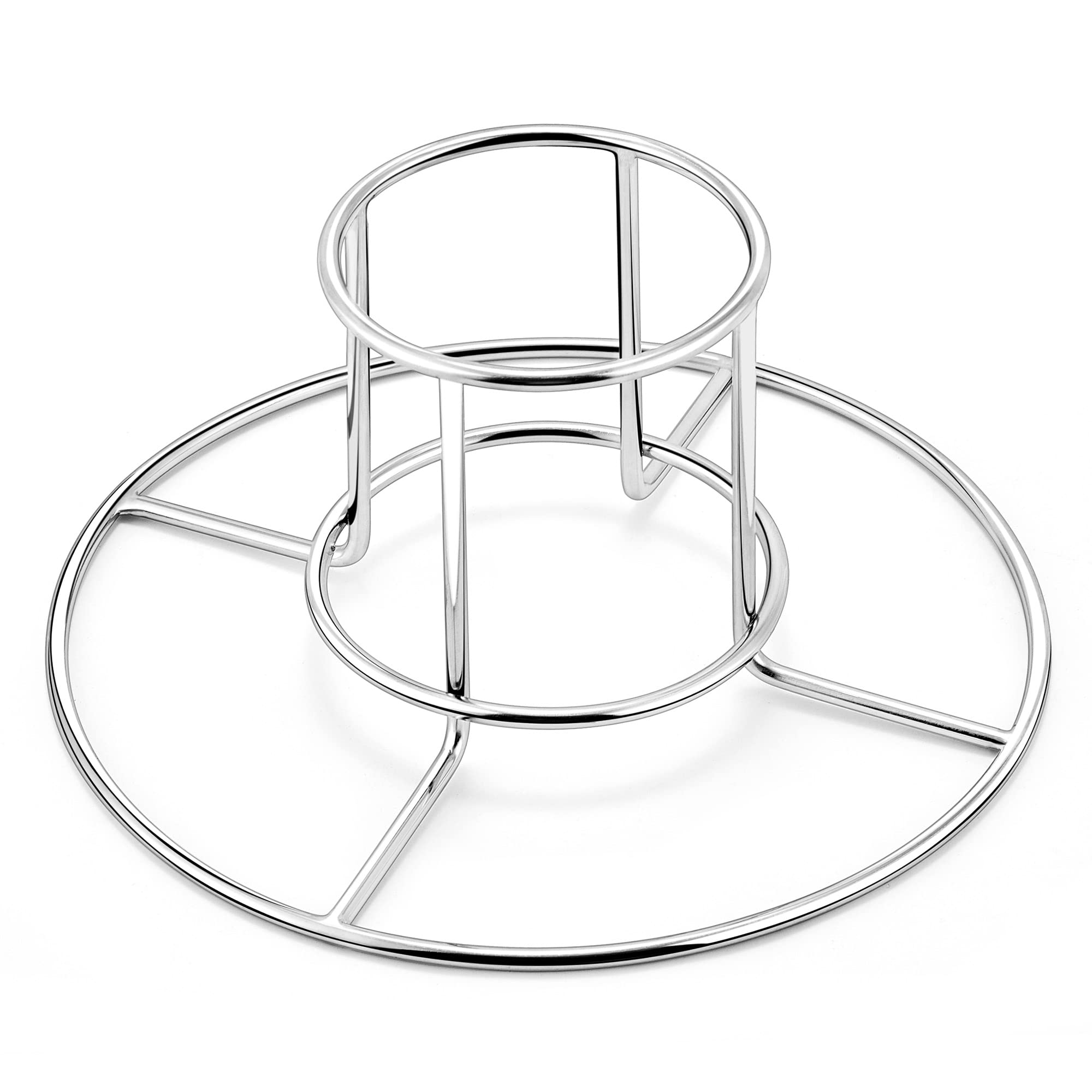 Stainless Steel Beer Can Chicken Holder - Vertical Chicken Rack Stand for Roasting Turkey & Chicken - BBQ Grill & Smoker Accessories - Oven Safe & Dishwasher Safe - Perfect for Backyard BBQs, Tailgating & Holiday Cooking