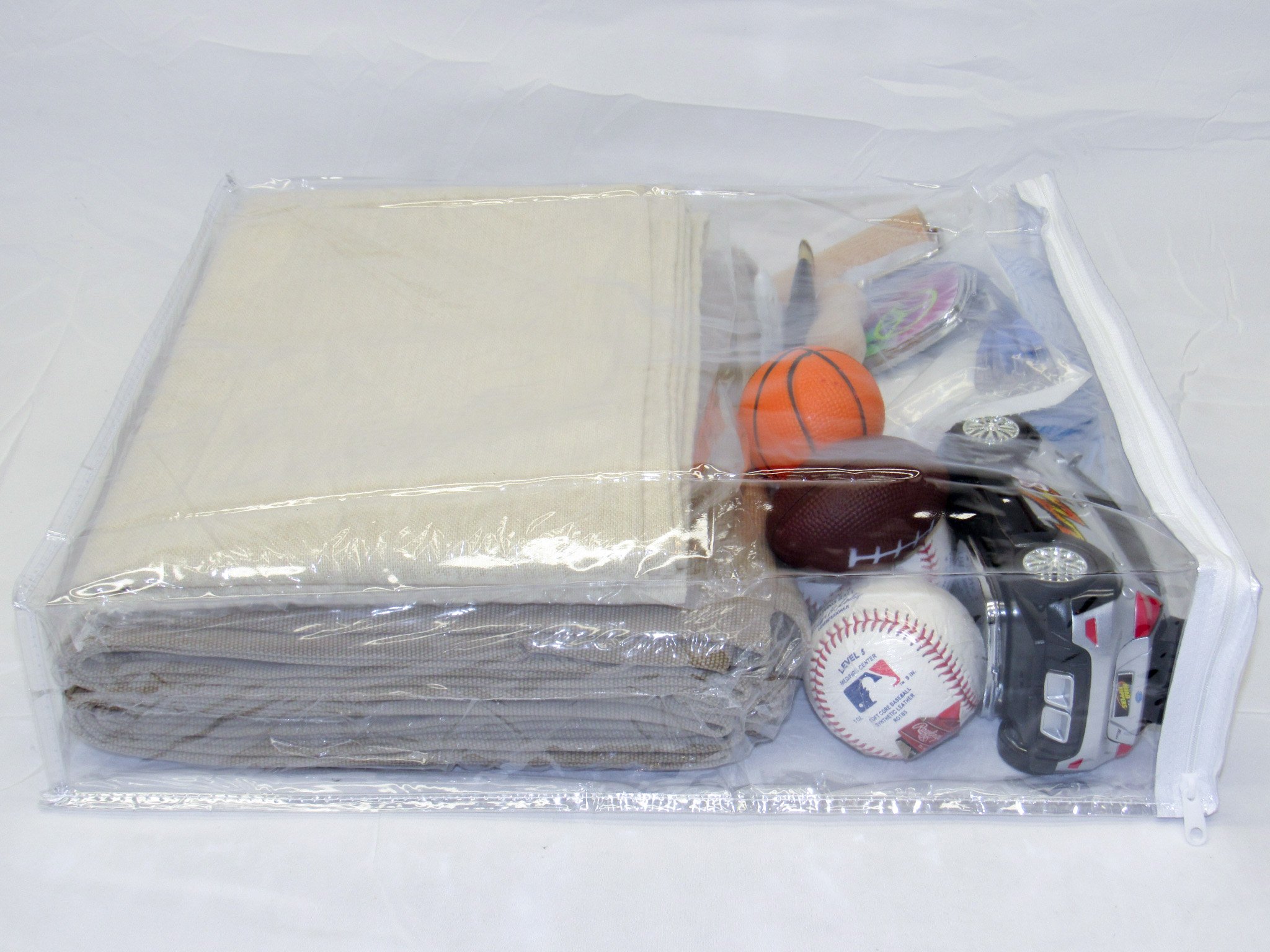 Heavy Duty Clear Vinyl Zippered Storage Bags - 1 Pack (15