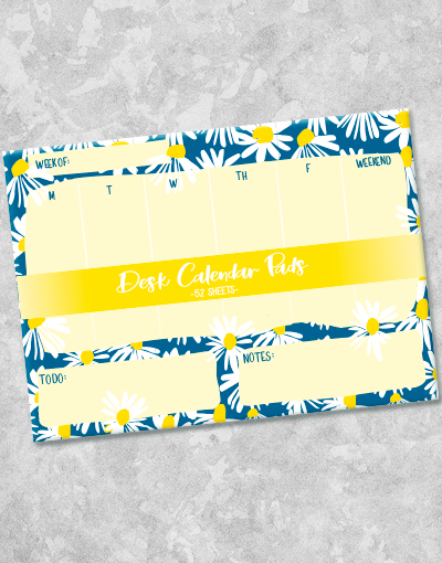 Crazy Daisies Desk Organizer Set - Stylish Office Supplies for Pencils, Pens & Stationery - Perfect for Home Office, School & Workspace Organization
