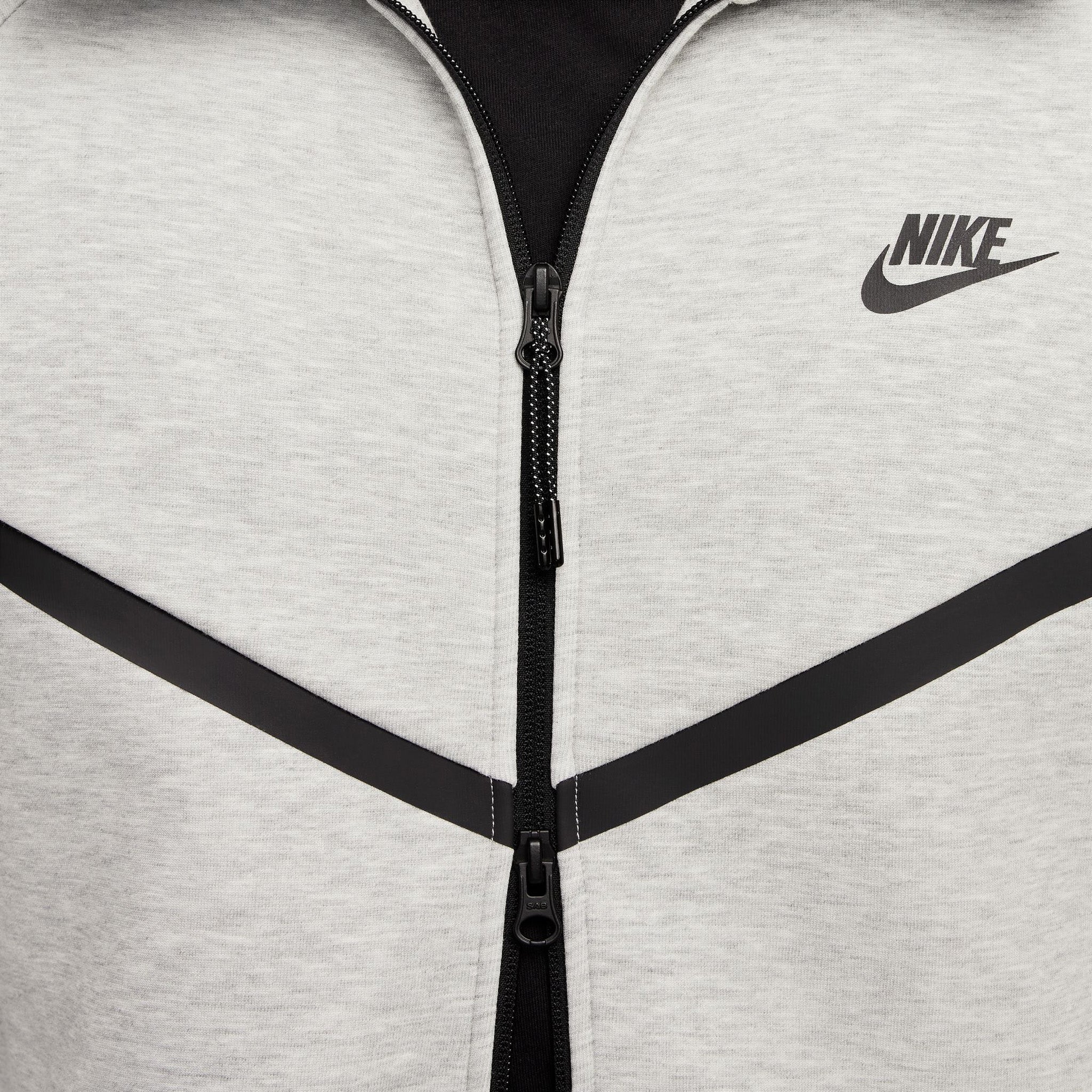 Nike Tech Fleece Full Zip Windrunner Hoodie for Men - Dark Grey Heather/Black - Lightweight, Warm & Stylish Jacket for Running, Gym & Casual Wear