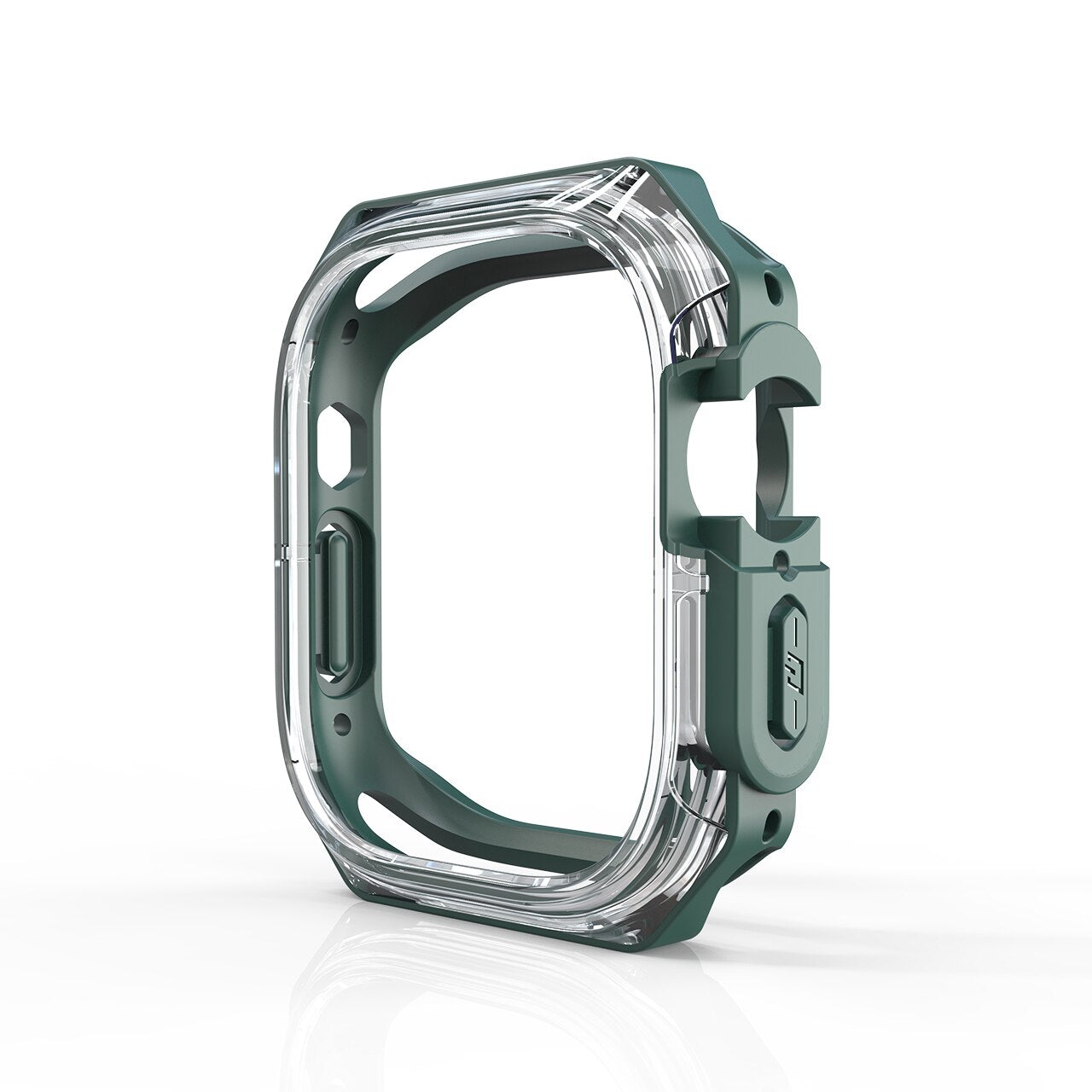 Durable TPU + PC Shockproof Bumper Case for Apple Watch Series 8/7/6/SE - Slim Protective Cover for Workouts, Running & Outdoor Activities