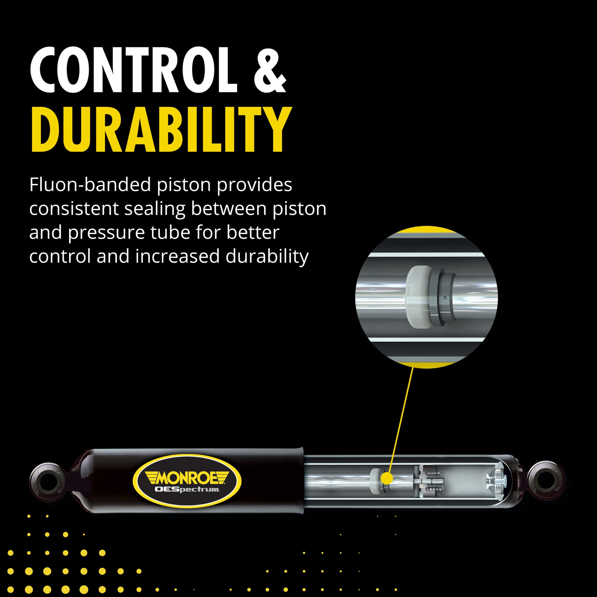 Monroe Shocks & Struts OESpectrum 72567 Suspension Strut - Premium Car Suspension Replacement Part for Smooth Ride - Perfect for Ford, Chevy, Dodge & More - Ideal for Highway Driving & Rough Road Conditions