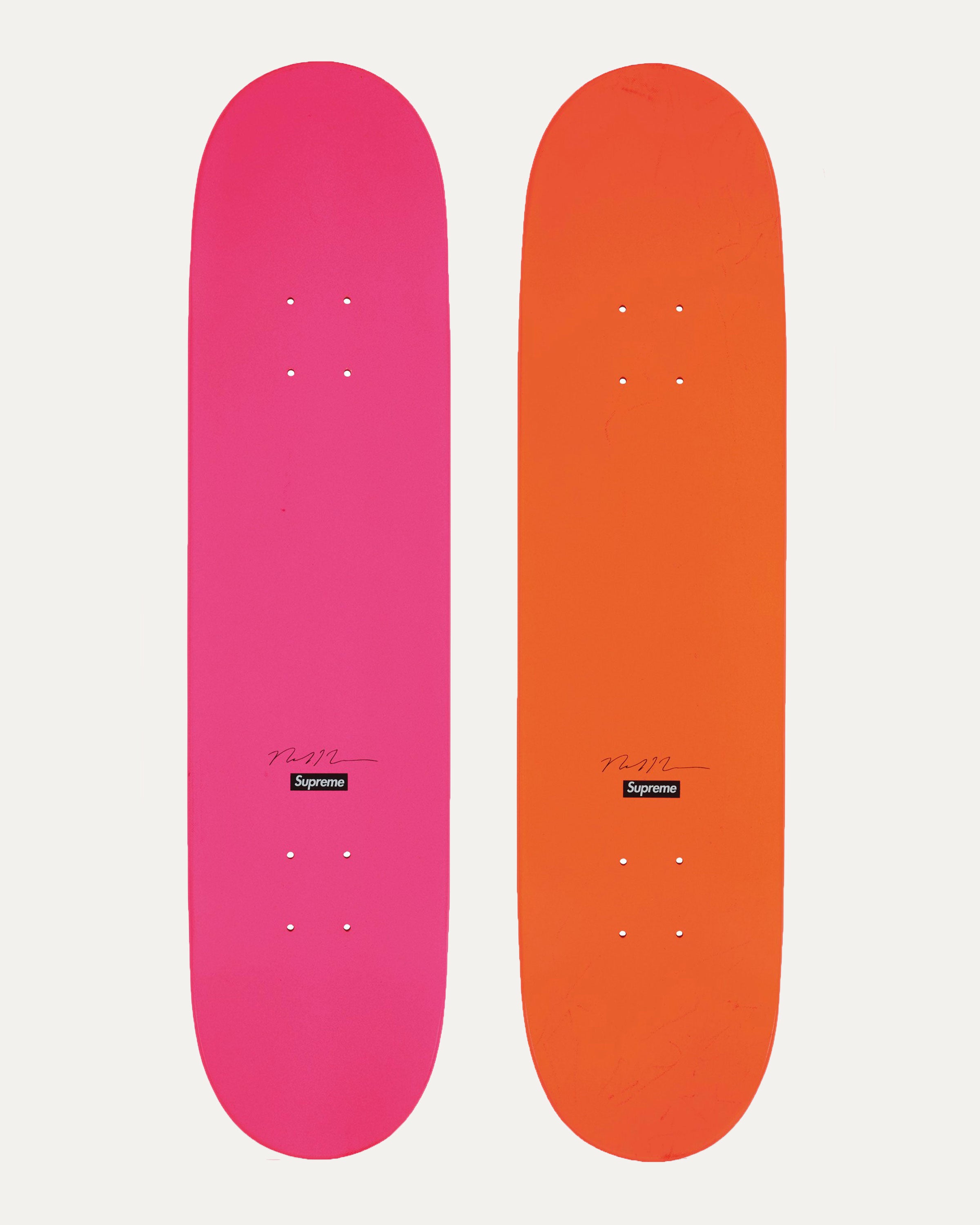 2007 Nate Lowman Limited Edition Skateboard Deck Set - Vintage Collectible Skateboard for Skaters & Art Lovers - Perfect for Riding, Wall Art, and Skateboard Collection