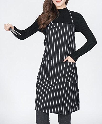 HappyDaily Fashion Kitchen Apron - Durable & Stylish Cooking Apron for Women & Men - Perfect for Baking, Grilling, BBQ & Home Cooking