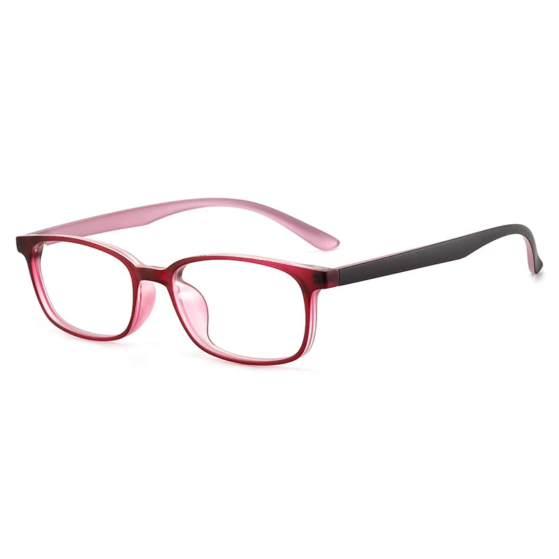 Bclear Unisex Full Rim Square Small TR90 Titanium Eyeglasses 1056 - Lightweight & Durable Glasses for Men & Women - Perfect for Reading, Working & Daily Wear