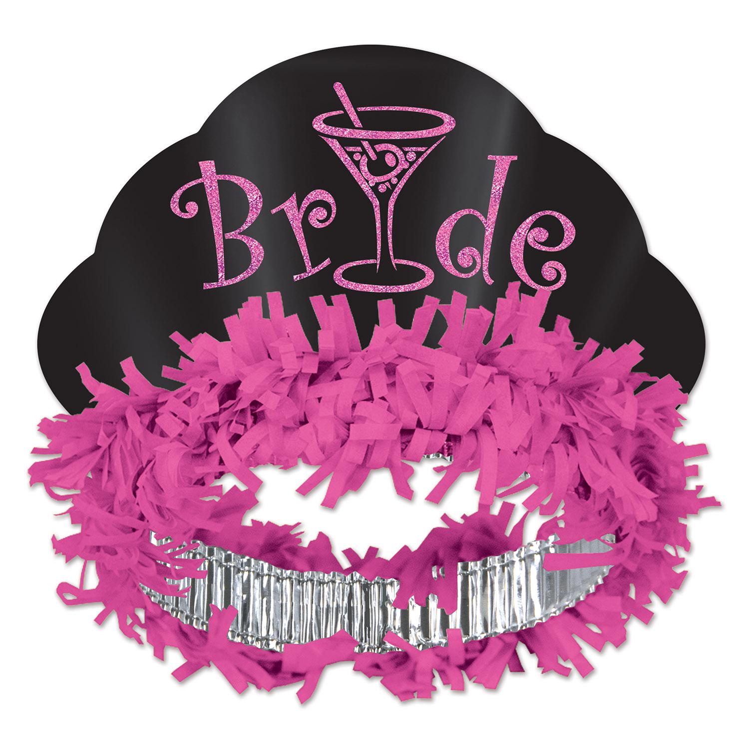 12 Pack Beistle Bachelorette Party Glittered Bride Tiaras - Sparkling Wedding Crowns for Bridal Showers, Bachelorette Parties & Bridal Events