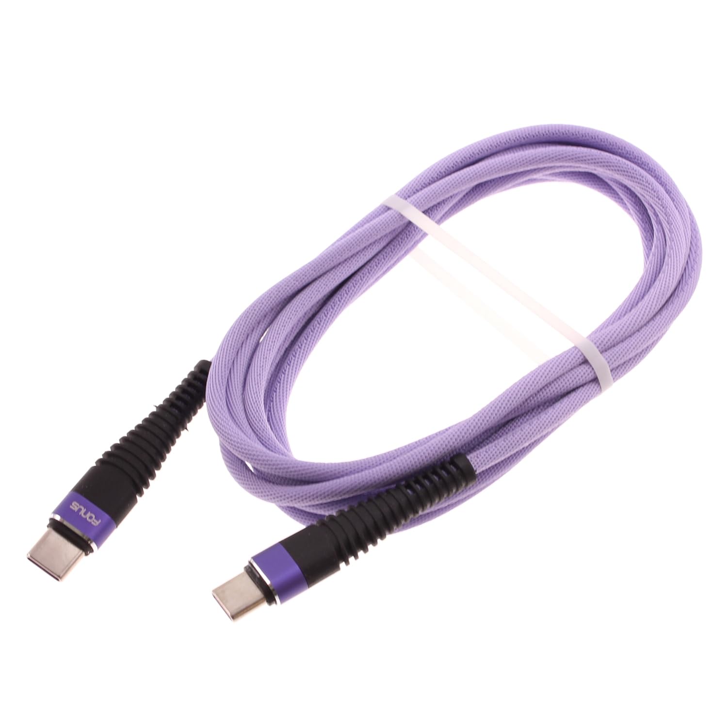 USB C to USB C Cable 6FT, Purple Fast Charging Cord with PD 60W for OnePlus Nord N300/N30/N20 5G - Durable Nylon Braided Long Charger Wire for Phone, Tablet, Laptop - Perfect for Home, Office & Travel Charging