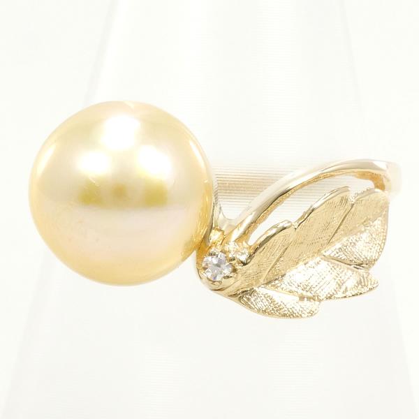 14K Yellow Gold Pearl Ring for Women - Elegant & Timeless Pearl Jewelry for Weddings, Anniversaries & Special Occasions