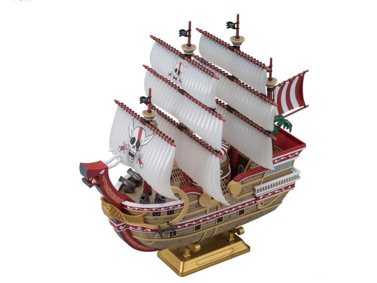 Bandai One Piece Grand Ship Collection #04 Red Force Model Kit - Anime Pirate Ship Building Set for Collectors & Display