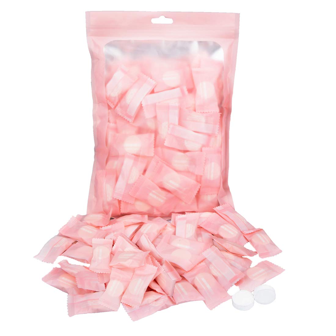100-Pack Compressed Mini Cotton Towels | Portable Disposable Face & Hand Towels for Travel, Camping, Gym, Outdoor Activities | Soft & Absorbent Washcloths for Sweat, Makeup Removal & Personal Hygiene