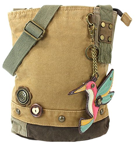 Chala Hummingbird Patch Crossbody Handbag for Women - Stylish Small Shoulder Bag with Unique Embroidery Design, Perfect for Travel, Shopping & Daily Use