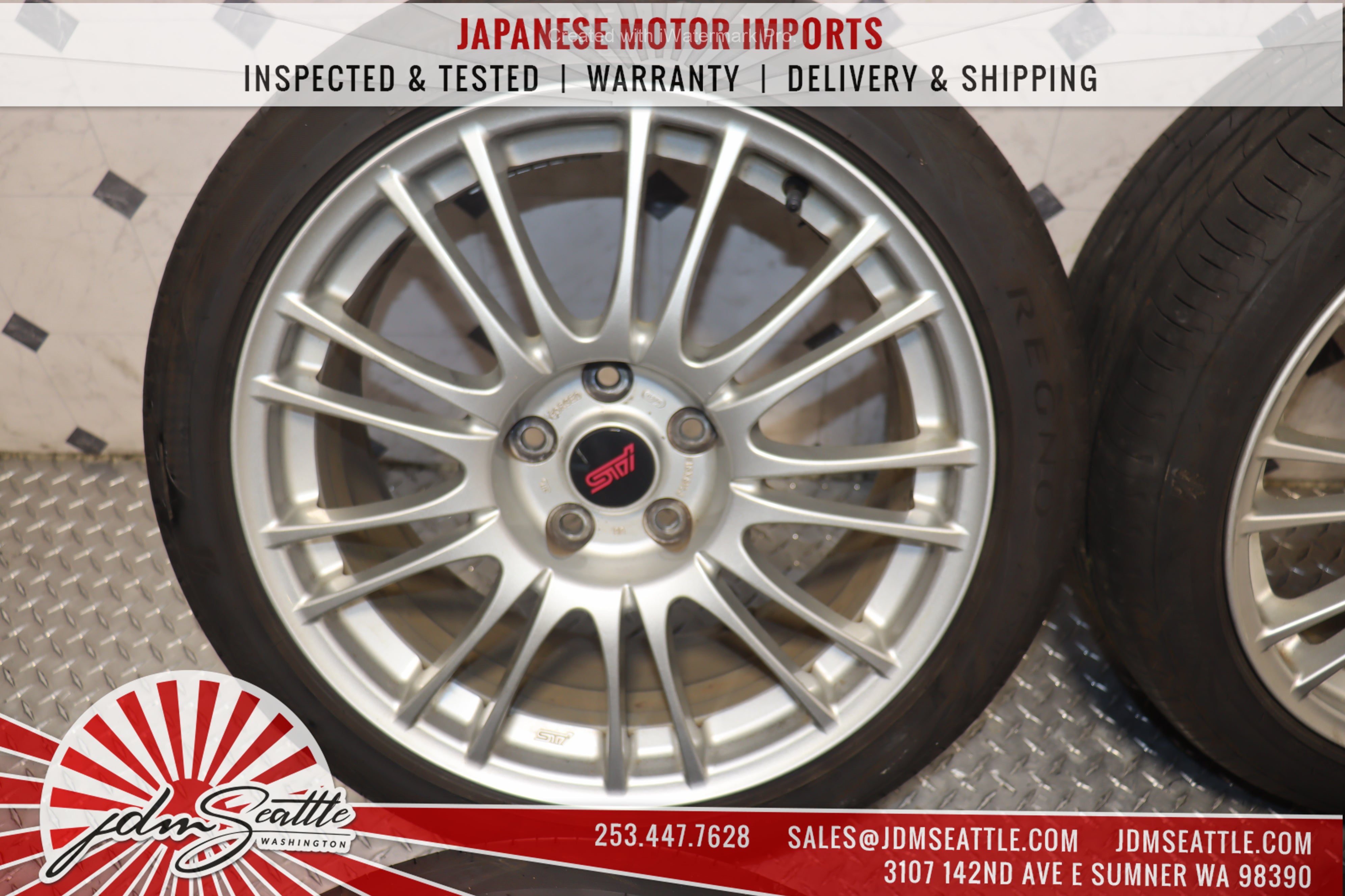 2008-2014 Subaru Impreza WRX STI GRB GVF V10 OEM BBS STI Wheels - Set of 4 JDM Alloy Rims for Performance & Style - Perfect for Racing, Drifting & Street Upgrades
